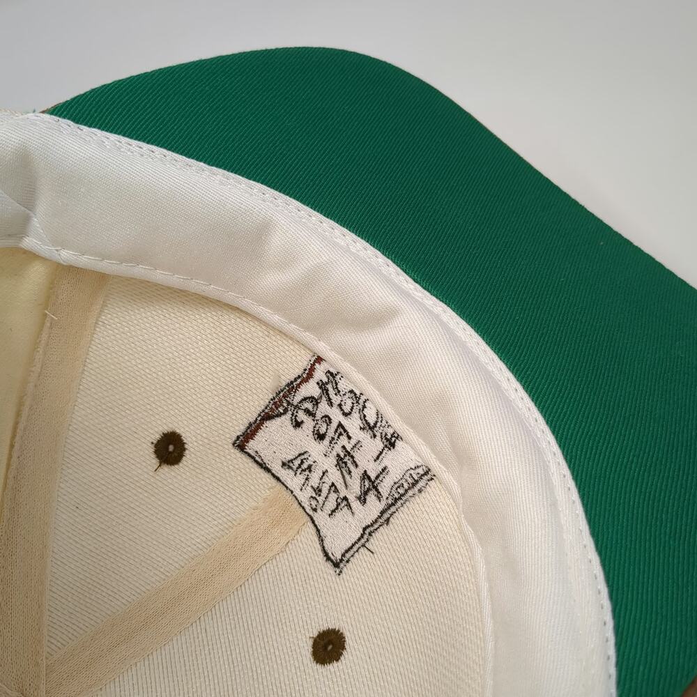 KC Baseball Cap Beige One Size Faux Suede Brim Will Golf 4 Food Novelty Hat - Picture 8 of 9